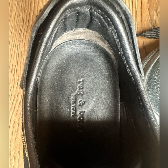 Rag and Bone women’s RB Army low top sneaker, studded leopard, black gold, 38.5 - Picture 13 of 13